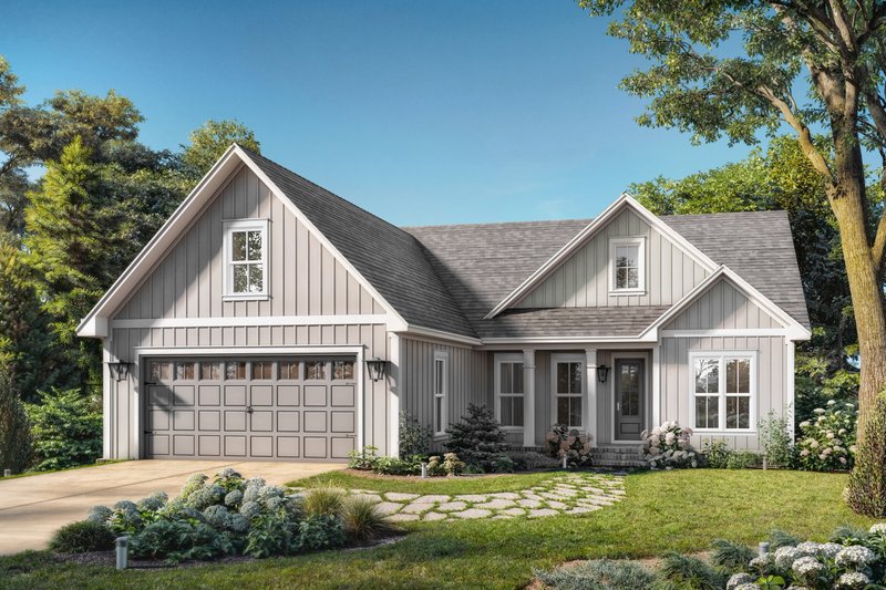Dream House Plan - Exterior - Front Elevation 3 for Farmhouse House Plan #430-405 - 3 bed, 2 bath