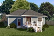 Traditional Style House Plan - 3 Beds 2 Baths 1080 Sq/Ft Plan #79-131 Exterior 
