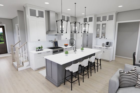 Interior - Kitchen for Farmhouse House Plan #51-1285 - 3 bed, 3.5 bath