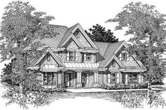 Exterior - Front Elevation for Traditional House Plan #329-135 - 5 bed, 3.5 bath
