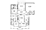 Country Style House Plan - 3 Beds 2 Baths 1903 Sq/Ft Plan #36-333 