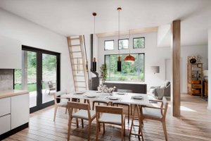 Interior - Dining Room for Cabin House Plan #924-16 - 3 bed, 2 bath