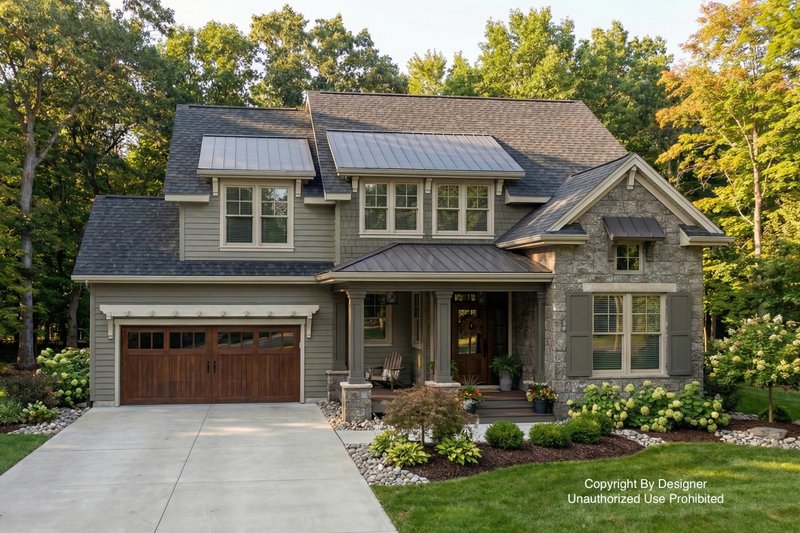 Traditional Style House Plan - 3 Beds 2.5 Baths 2167 Sq/Ft Plan #51-1201 Exterior