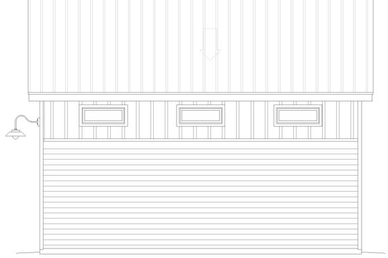 Exterior - Other Elevation 1 for Contemporary House Plan #932-959, 0 bath
