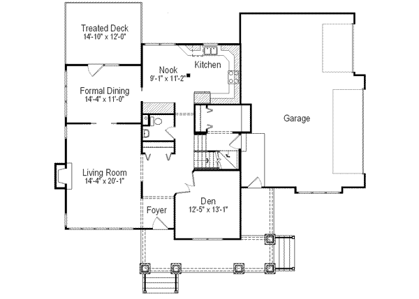 Farmhouse Style House Plan - 3 Beds 1 Baths 2164 Sq/Ft Plan #49-260 ...