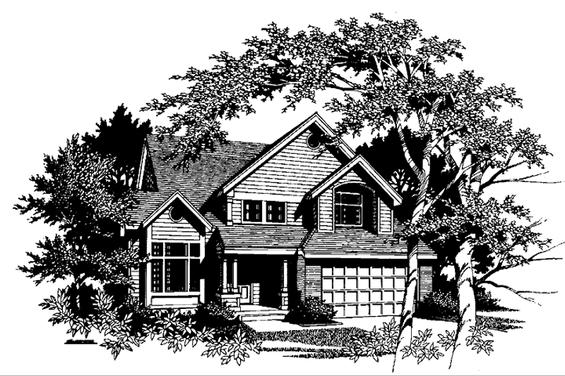 Dream House Plan - Country Exterior - Front Elevation Plan #300-105