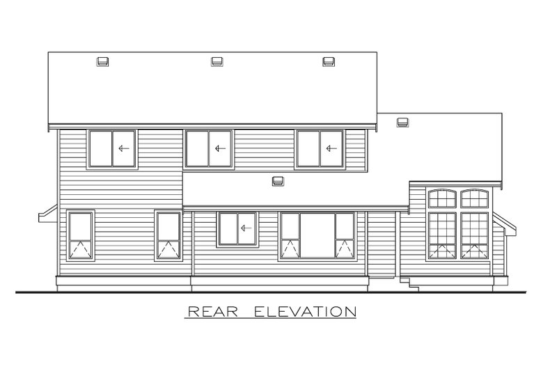 Dream House Plan - Exterior - Rear Elevation for Craftsman House Plan #1100-155 - 4 bed, 2.5 bath