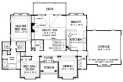 European Style House Plan - 4 Beds 4 Baths 2971 Sq/Ft Plan #929-693 