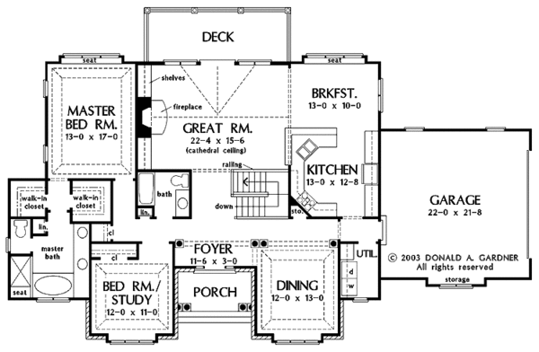 Dream House Plan - European Floor Plan - Main Floor Plan #929-693