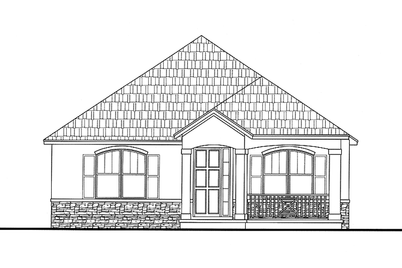 Home Plan - Contemporary Exterior - Front Elevation Plan #999-163