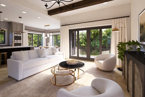 Interior - Family Room 1 for Country House Plan #1064-370 - 1 bed, 1.5 bath