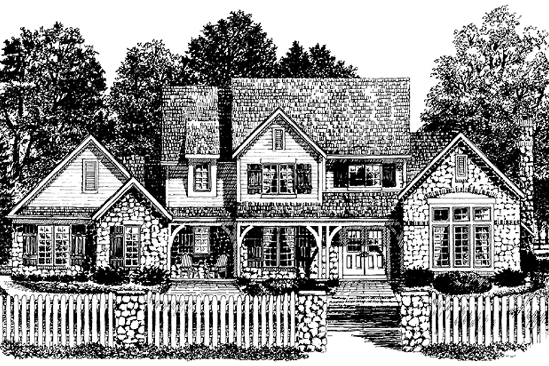 Dream House Plan - Country Exterior - Front Elevation Plan #316-196