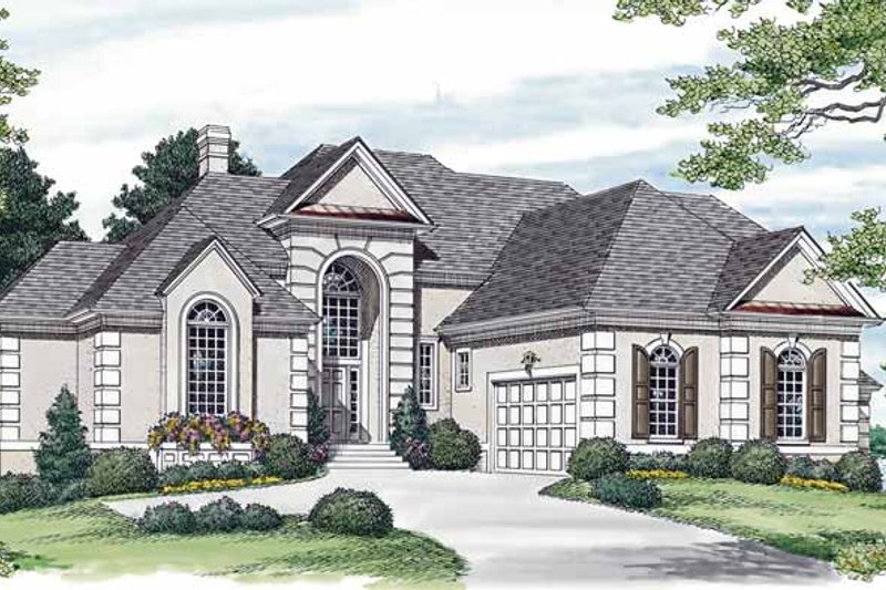 House Blueprint - Traditional Exterior - Front Elevation Plan #453-565