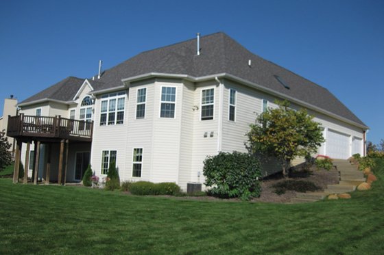 Exterior - Rear Elevation for Mediterranean House Plan #927-122 - 4 bed, 2.5 bath