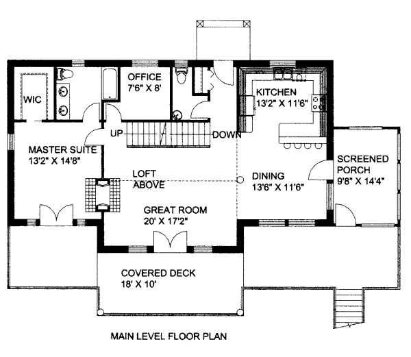 Dream House Plan - Bungalow Floor Plan - Main Floor Plan #117-620