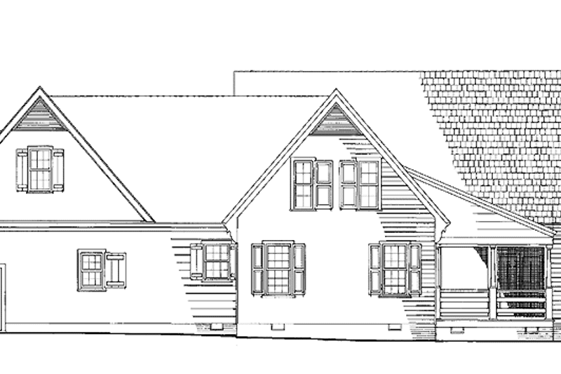 Architectural House Design - Exterior - Rear Elevation for Colonial House Plan #137-330 - 3 bed, 2.5 bath