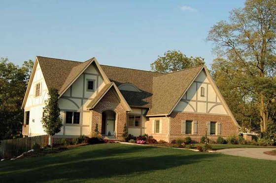 Exterior - Front Elevation 3 for European House Plan #928-89 - 3 bed, 3.5 bath