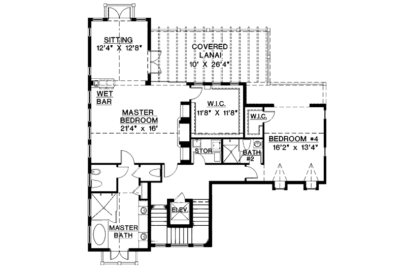 Home Plan - Floor Plan - Other Floor for Mediterranean House Plan #1017-97 - 5 bed, 4.5 bath