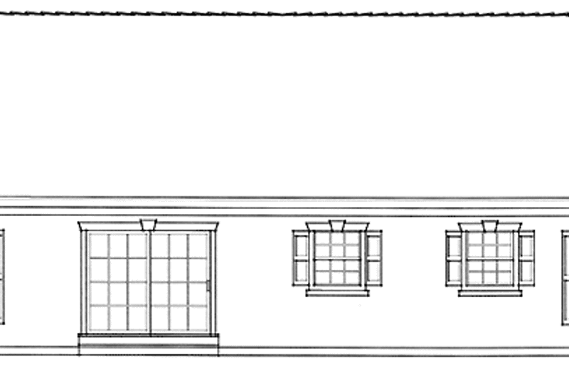Home Plan - Exterior - Rear Elevation for Country House Plan #1037-41 - 3 bed, 2 bath