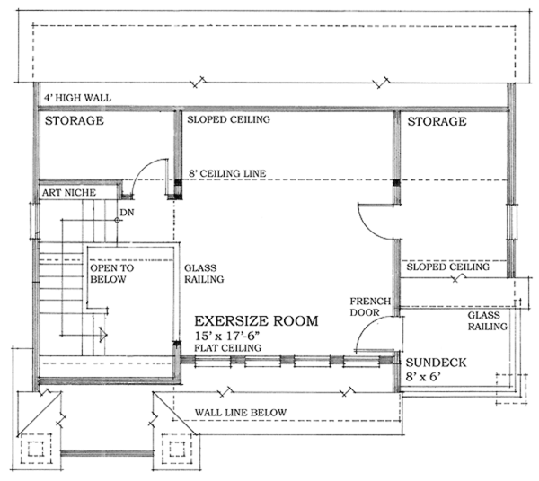 Architectural House Design - Craftsman Floor Plan - Upper Floor Plan #118-161