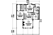 Country Style House Plan - 2 Beds 1 Baths 2124 Sq/Ft Plan #25-4580 