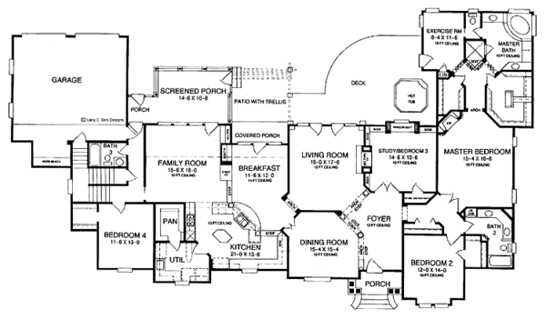 Dream House Plan - Country Floor Plan - Main Floor Plan #952-78