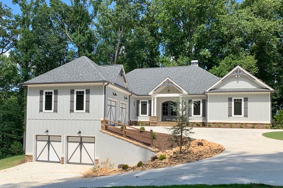 Exterior - Front Elevation 3 for Country House Plan #437-120 - 4 bed, 4 bath