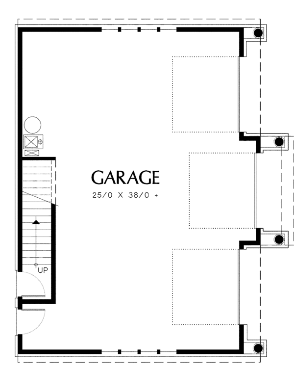 Architectural House Design - Craftsman Floor Plan - Main Floor Plan #48-803