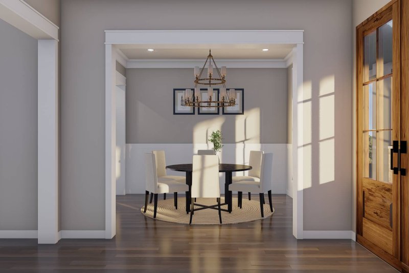 House Plan Design - Interior - Dining Room for Farmhouse House Plan #923-450 - 3 bed, 3.5 bath