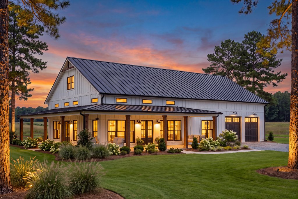 Exterior - Front Elevation 2 for Barndominium House Plan #430-333 - 3 bed, 2.5 bath