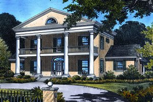 Colonial Exterior - Front Elevation Plan #417-417