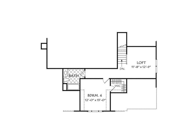House Plan Design - Craftsman Floor Plan - Upper Floor Plan #927-954