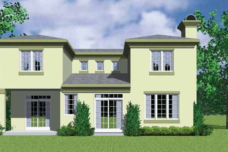 Dream House Plan - Exterior - Rear Elevation for Contemporary House Plan #72-1125 - 3 bed, 2.5 bath