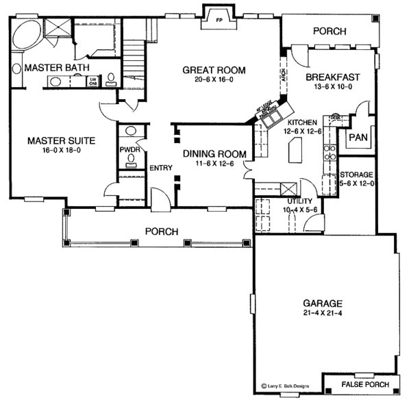 Dream House Plan - Country Floor Plan - Main Floor Plan #952-68