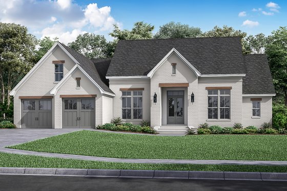 Exterior - Front Elevation 6 for Farmhouse House Plan #430-235 - 3 bed, 2 bath
