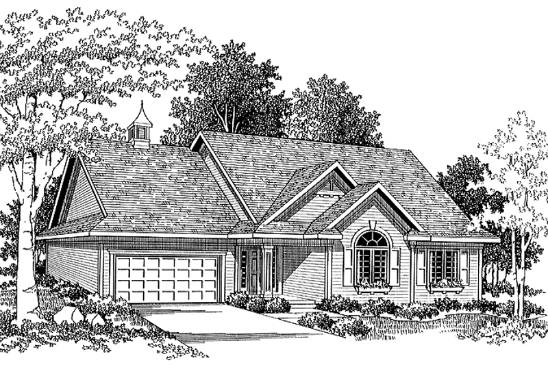 House Design - Ranch Exterior - Front Elevation Plan #70-1333
