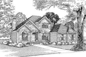 Traditional Exterior - Front Elevation Plan #17-2739