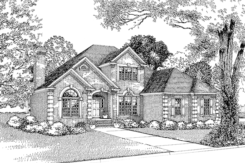 House Plan Design - Traditional Exterior - Front Elevation Plan #17-2739