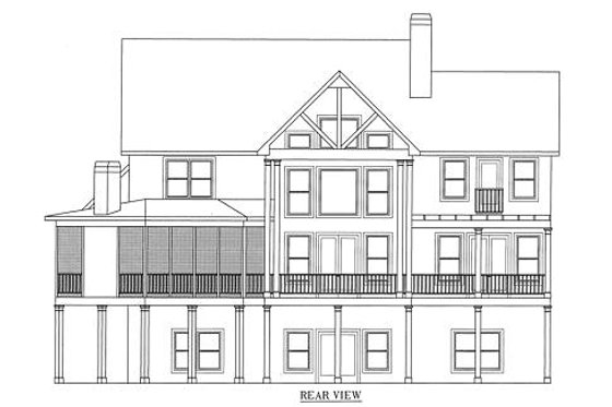 Exterior - Other Elevation 7 for Craftsman House Plan #437-5 - 4 bed, 3.5 bath