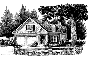 Exterior - Front Elevation 3 for Classical House Plan #927-268 - 3 bed, 2 bath