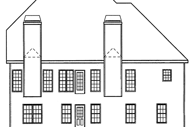 Home Plan - Exterior - Rear Elevation for Mediterranean House Plan #927-208 - 3 bed, 2.5 bath