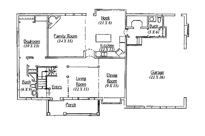 Dream House Plan - Floor Plan - Main Floor for Country House Plan #945-39 - 4 bed, 3.5 bath