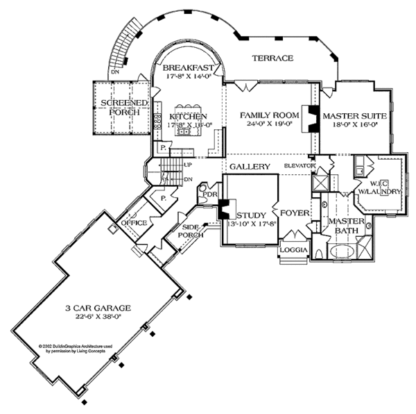 House Plan Design - Country Floor Plan - Main Floor Plan #453-461
