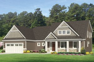 Home Plan - Exterior - Front Elevation for Craftsman House Plan #1010-161 - 3 bed, 2.5 bath