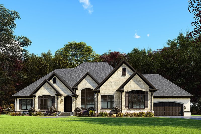 Dream House Plan - European Exterior - Front Elevation Plan #923-160