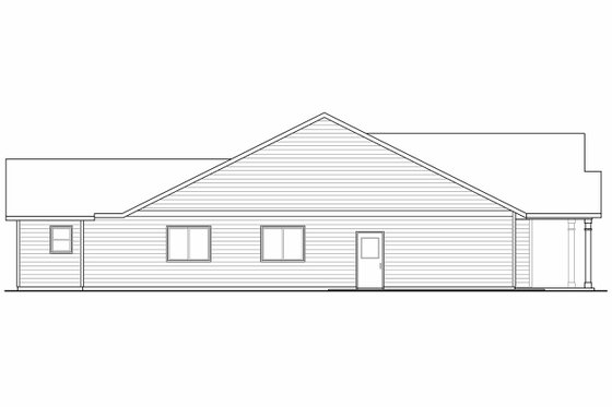 Exterior - Other Elevation for Craftsman House Plan #124-899 - 3 bed, 2 bath