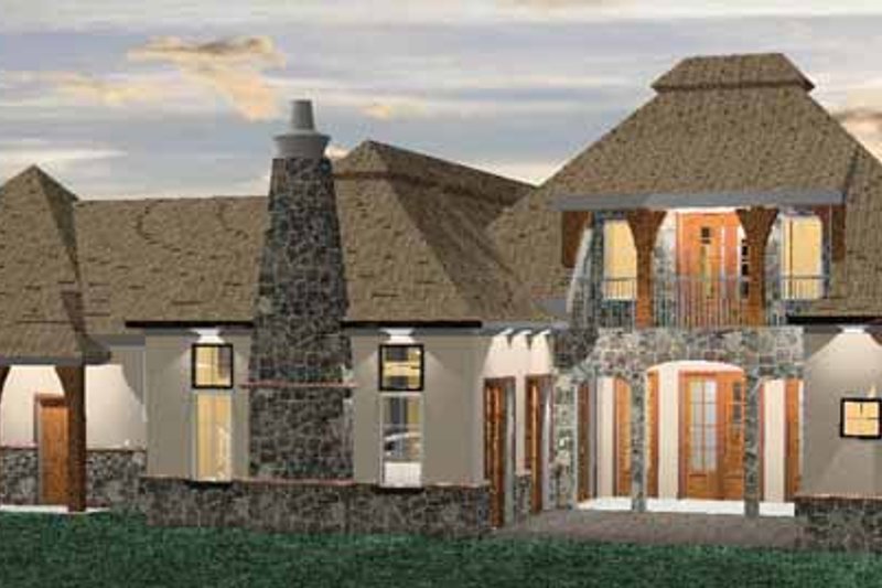 Architectural House Design - Exterior - Rear Elevation for Country House Plan #937-6 - 4 bed, 3 bath