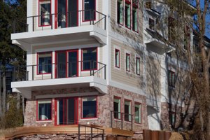 Exterior - Rear Elevation 3 for Contemporary House Plan #928-249 - 3 bed, 3.5 bath