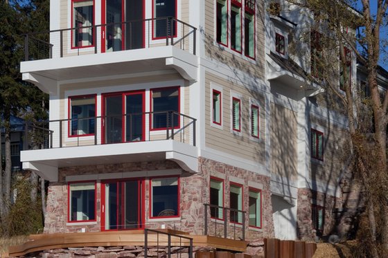 Exterior - Rear Elevation 3 for Contemporary House Plan #928-249 - 3 bed, 3.5 bath