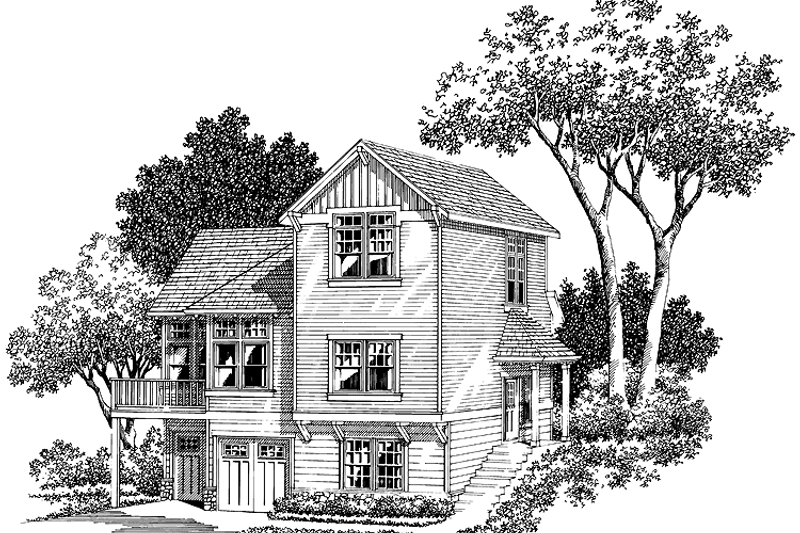 House Design - Craftsman Exterior - Front Elevation Plan #48-775